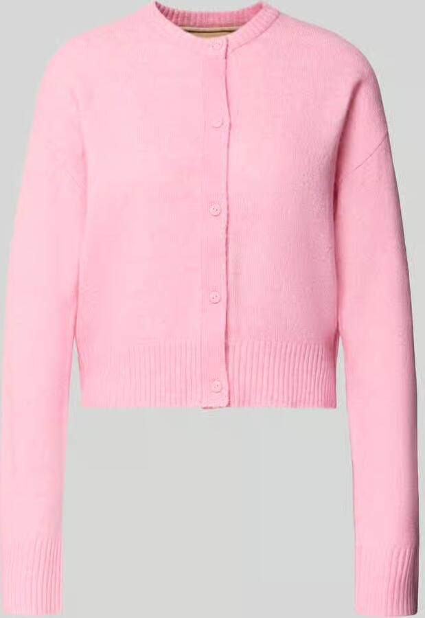 JJXX Regular fit gebreid jack met wol model 'NATALIE'