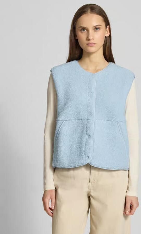 JJXX relaxed fit bodywarmer in teddy-look model 'Vera' - Foto 4