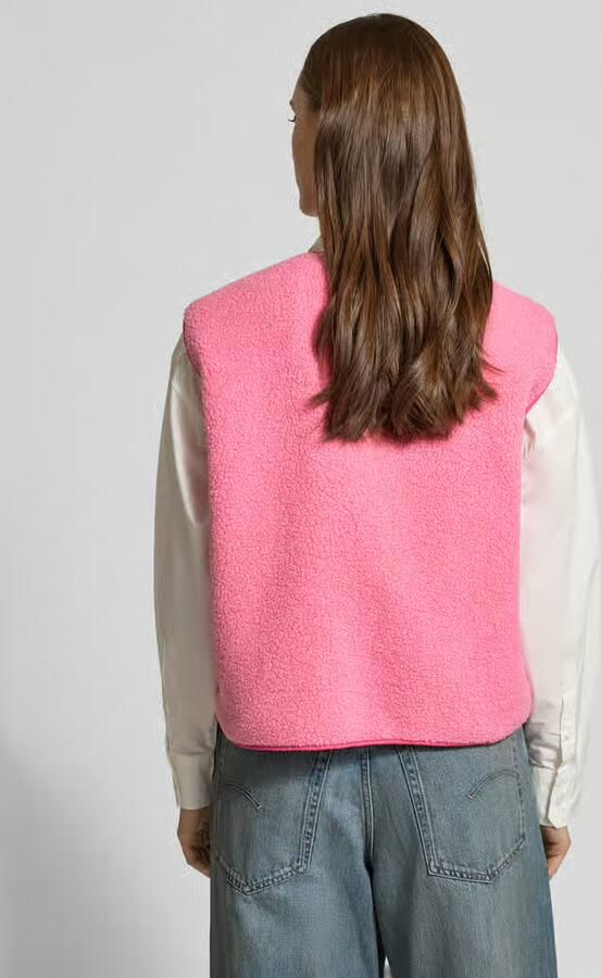 JJXX relaxed fit bodywarmer in teddy-look model 'Vera' - Foto 5