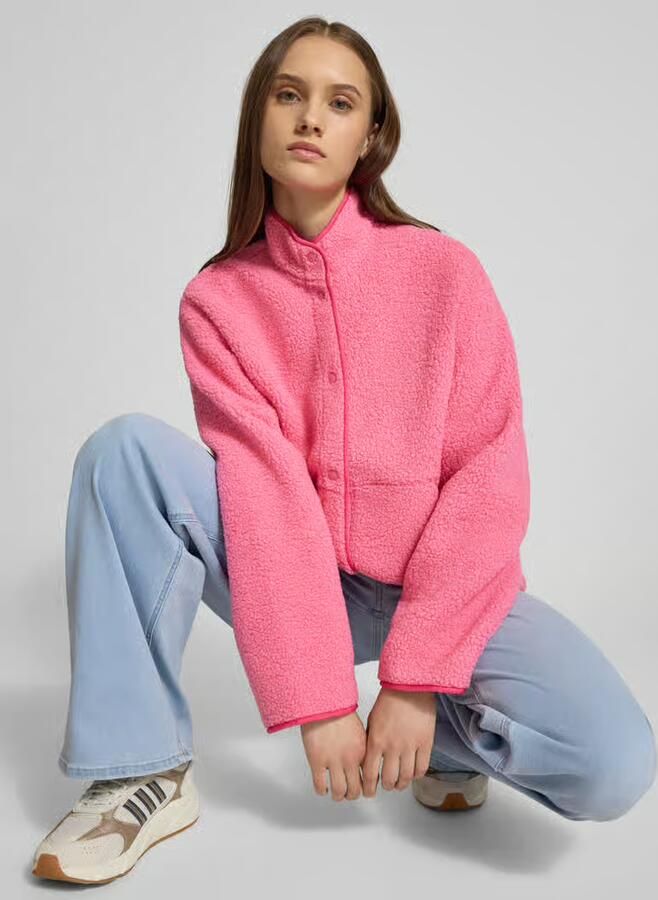 JJXX Relaxed fit Fleecejack met Opstaande kraag Model 'VERA' - Foto 4