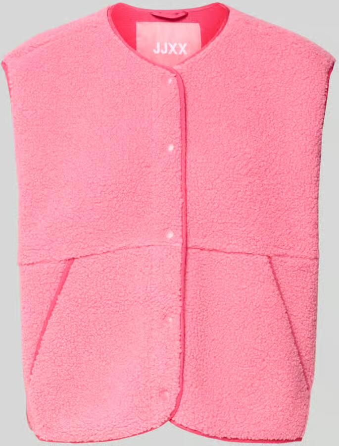 JJXX Relaxed fit gilet in teddylook model 'Vera'