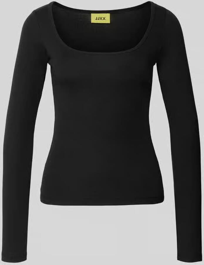 JJXX Shirt met lange mouwen met u-hals model 'STAR'