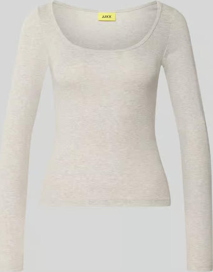 JJXX Shirt met lange mouwen met u-hals model 'STAR'