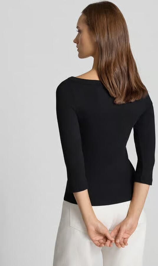 JJXX slim fit shirt met lange mouwen met 3 4-mouw model 'FIFI' - Foto 4