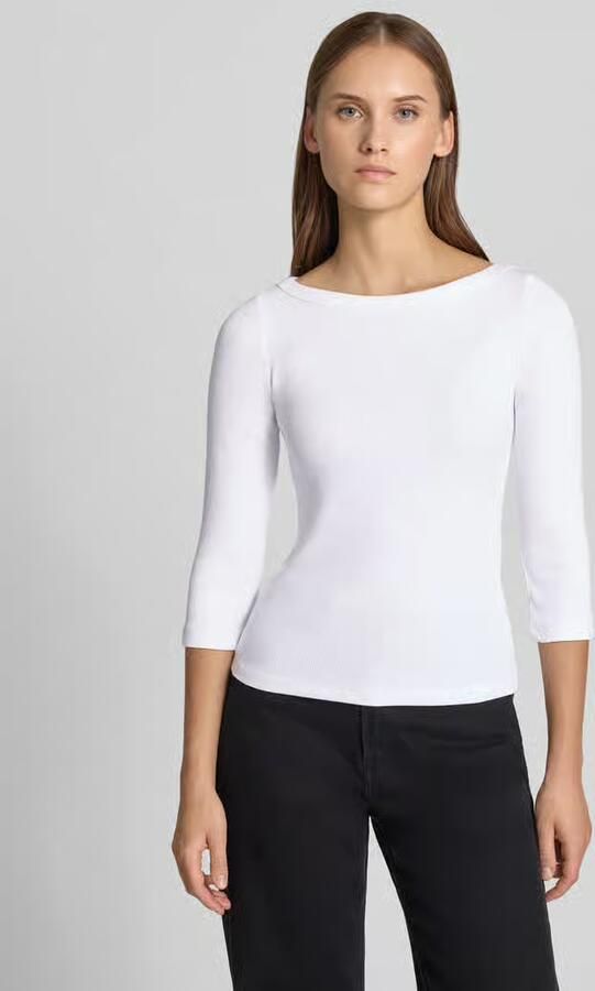 JJXX slim fit shirt met lange mouwen met 3 4-mouw model 'FIFI' - Foto 5