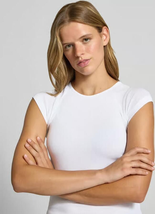 JJXX Slim fit T-shirt met ronde hals model 'Star'