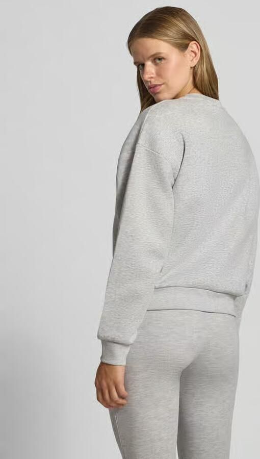 JJXX rechtvallende sweater met tekstprint lichtgrijs - Foto 6