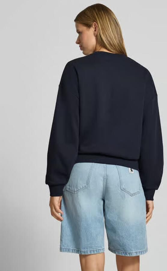 JJXX rechtvallende sweater met tekst donkerblauw - Foto 5
