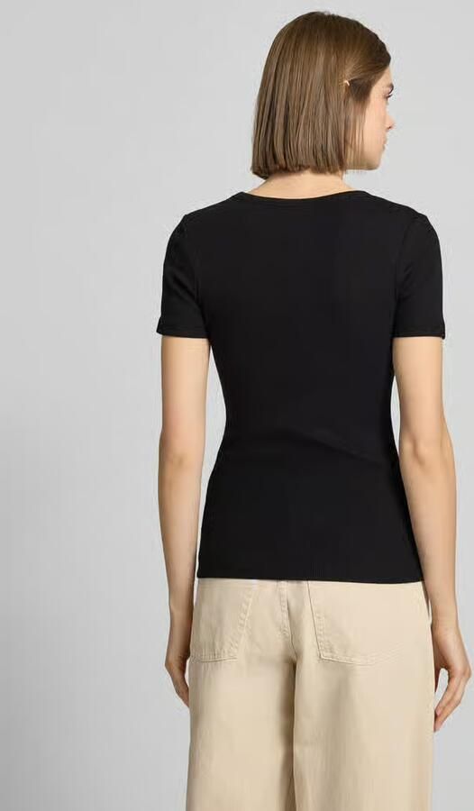 JJXX T-shirt met geribbelde ronde hals Model 'FRANKIE' - Foto 5