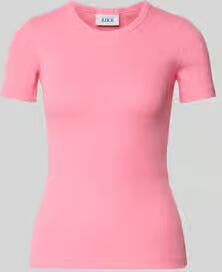 JJXX T-shirt met geribbelde ronde hals Model 'FRANKIE' - Foto 2