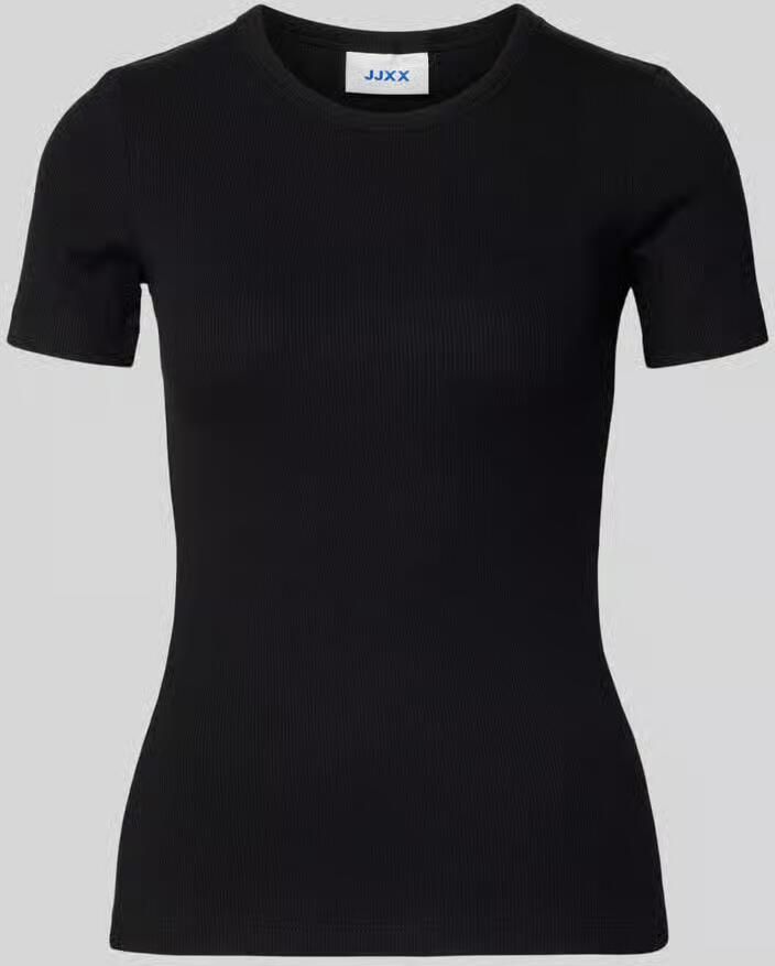 JJXX T-shirt met geribde ronde hals model 'FRANKIE' - Foto 2