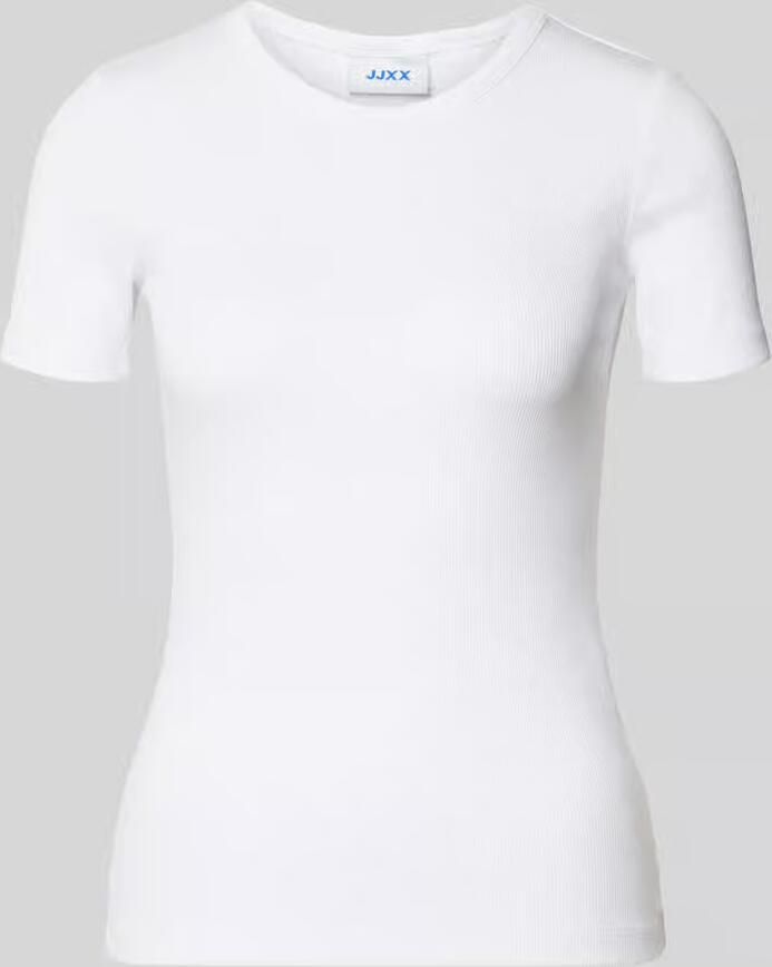JJXX T-shirt met geribde ronde hals model 'FRANKIE' - Foto 3