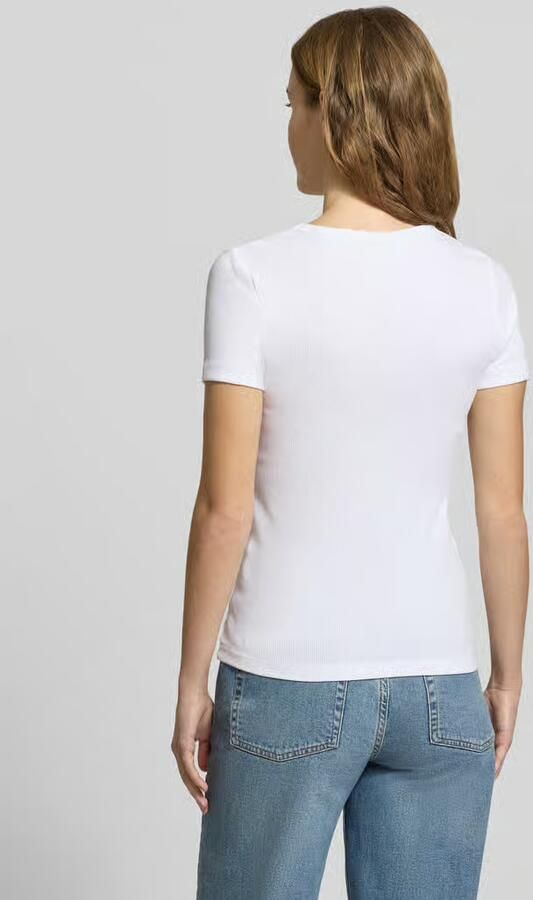 JJXX T-shirt met geribde ronde hals model 'FRANKIE' - Foto 5