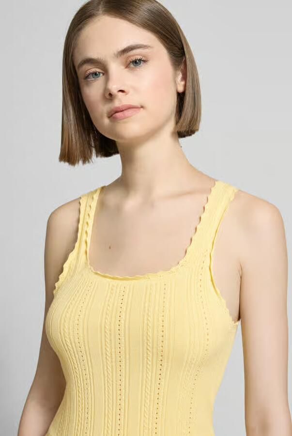 JJXX Tanktop in ajourtricot met vierkante hals model 'GIANNA'