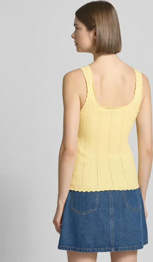 JJXX Tanktop in ajourtricot met vierkante hals model 'GIANNA'