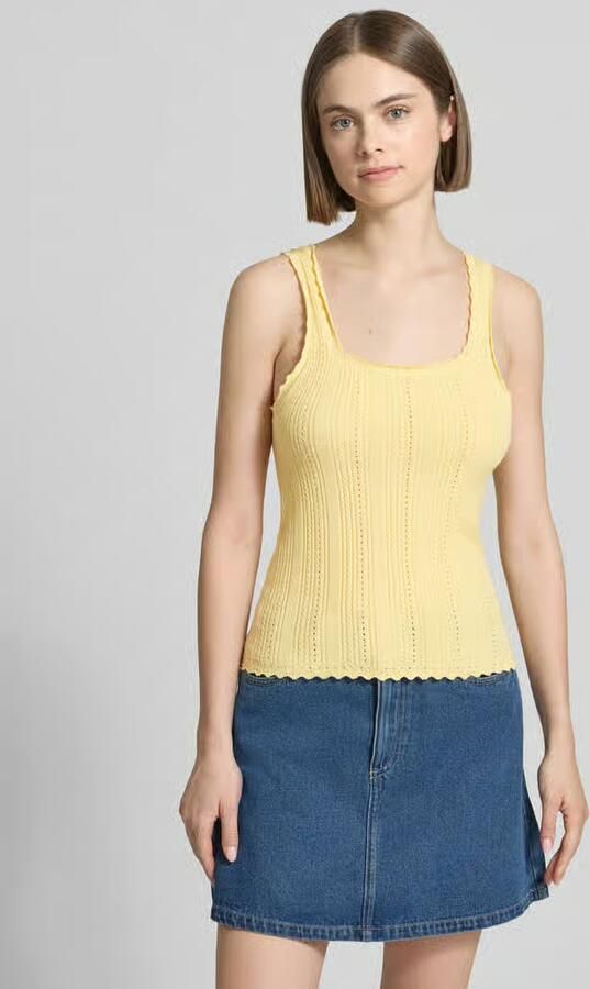 JJXX Tanktop in ajourtricot met vierkante hals model 'GIANNA' - Foto 4