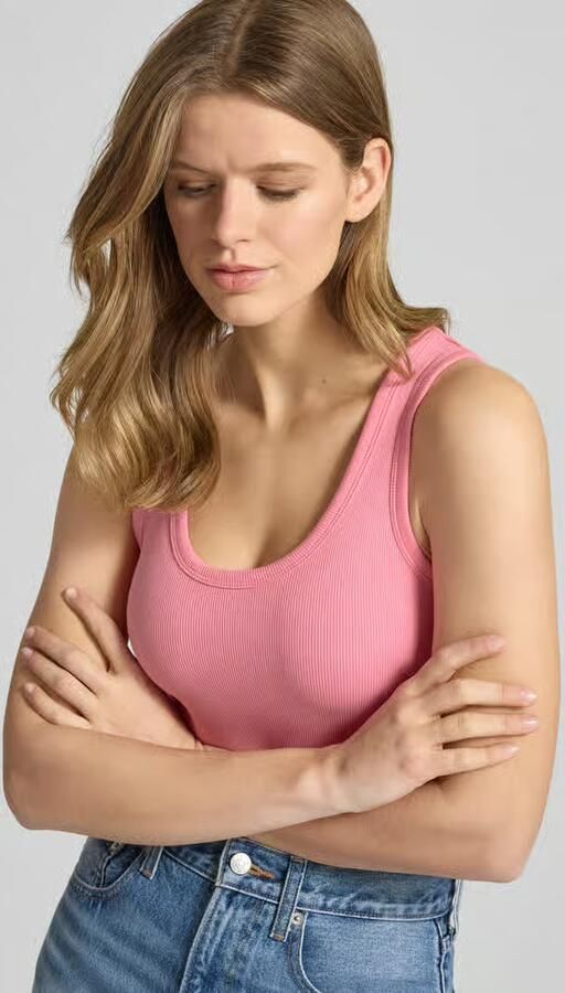 JJXX Tanktop met ribstructuur model 'FRIDA'