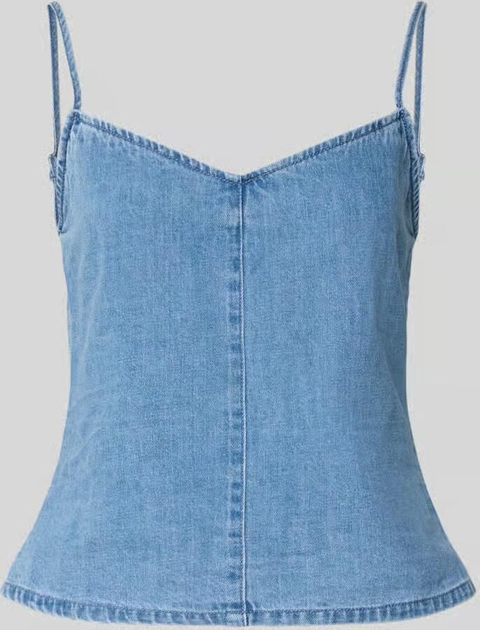 JJXX Top met linnengehalte in denimlook model 'Dot' - Foto 2