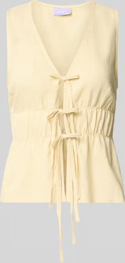 JJXX Top van mix van viscose en linnen model 'ALMIRA' - Foto 2