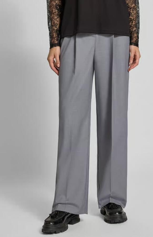 JJXX wide fit broek met viscose model 'Aya Ellis' - Foto 2