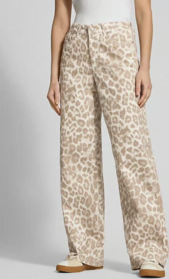 JJXX Wide fit corduroy broek in all-over look model 'GELLY' - Foto 5