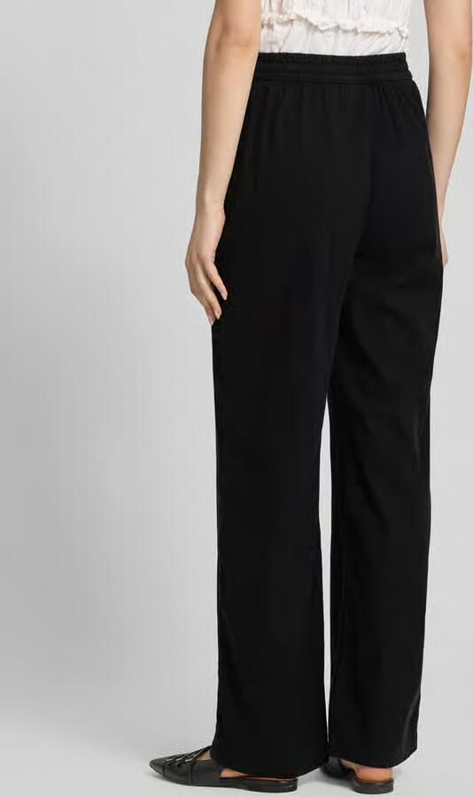 JJXX wide fit stoffen broek met elastische band model 'Poppy' - Foto 2