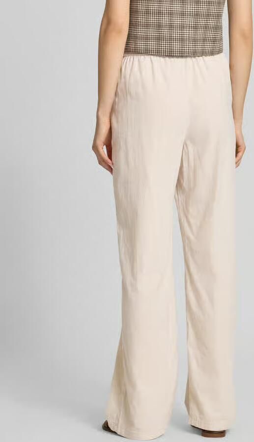 JJXX wide fit stoffen broek met elastische band model 'Poppy' - Foto 3