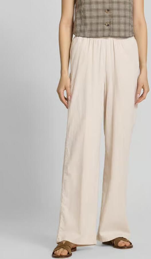 JJXX wide fit stoffen broek met elastische band model 'Poppy' - Foto 2