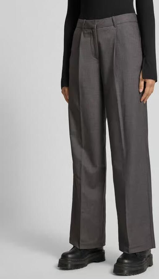 JJXX wide fit stoffen broek met viscose-aandeel model 'Ellis' - Foto 2