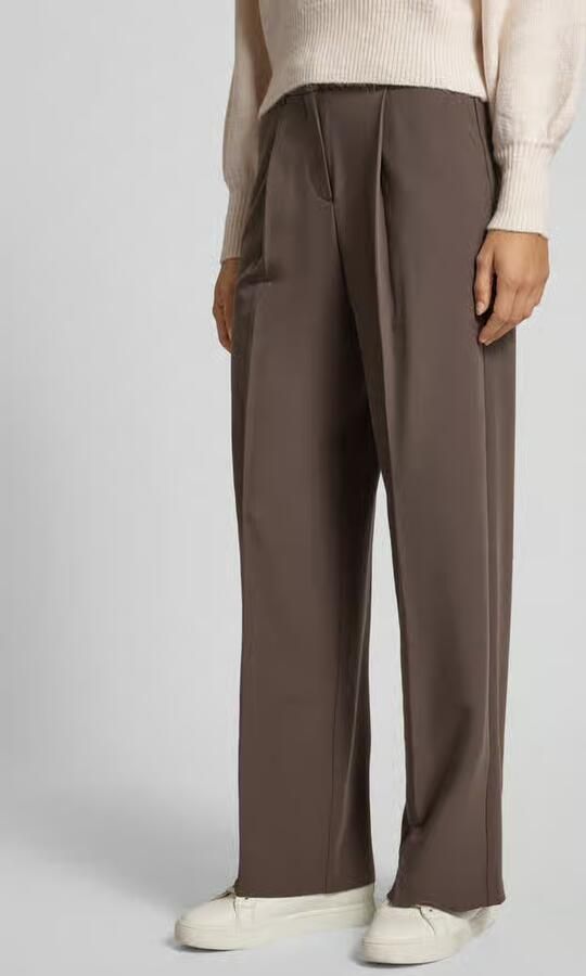JJXX Wide fit stoffen broek met viscose model 'Ellis' - Foto 2