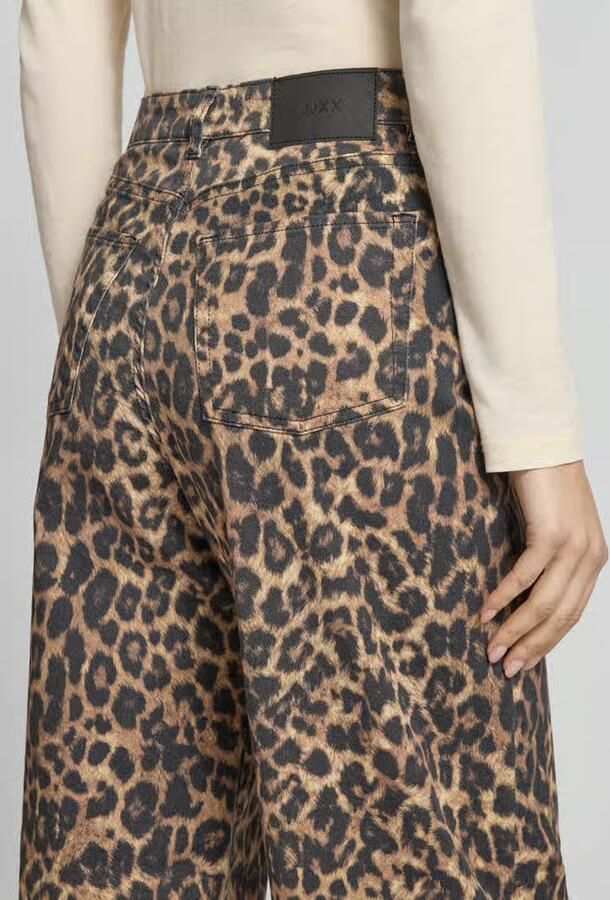 JJXX Wide leg broek met luipaardprint Model 'SARAH TOKYO' - Foto 5