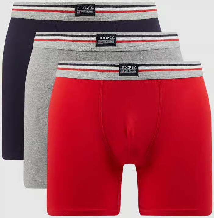 Jockey Boxershort met labelpatch in een set van 3 stuks