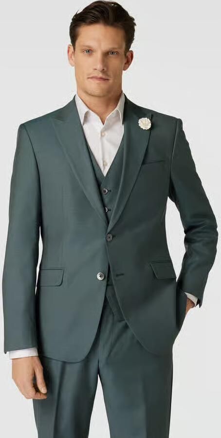JOOP! Collection Slim fit 2-knoops colbert met applicatie model 'Hawker' - Foto 4
