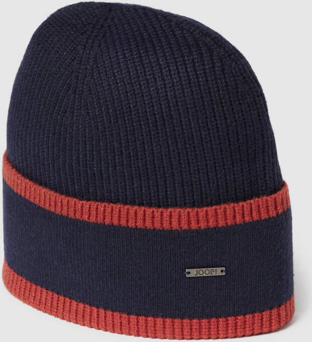 JOOP! Collection Beanie met labeldetail
