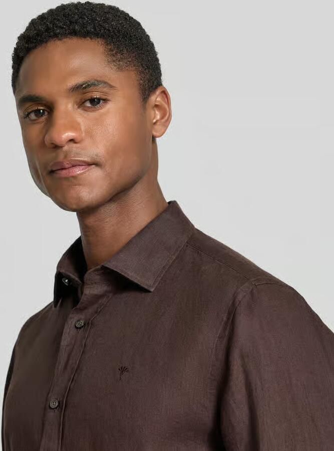 JOOP! COLLECTION Causal fit linnen overhemd met kentkraag model 'Mike'