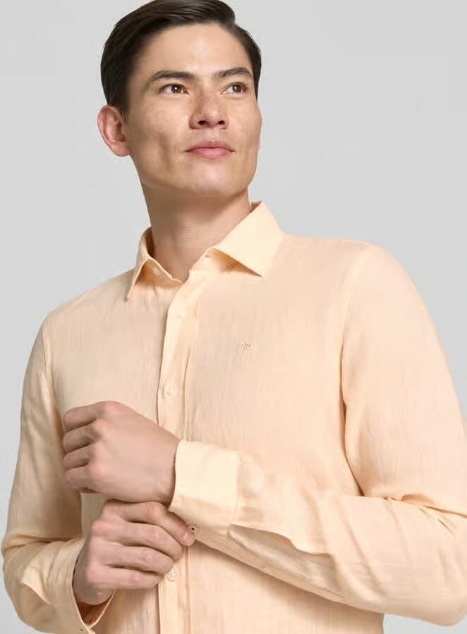 JOOP! COLLECTION Causal fit linnen overhemd met kentkraag model 'Mike'