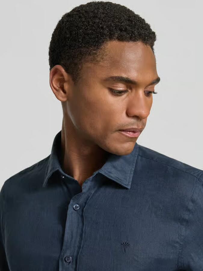 JOOP! COLLECTION Causal fit linnen overhemd met kentkraag model 'Mike'