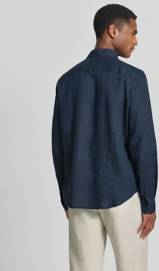 JOOP! COLLECTION Causal fit linnen overhemd met kentkraag model 'Mike'