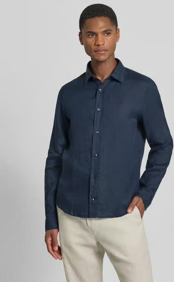 JOOP! COLLECTION Causal fit linnen overhemd met kentkraag model 'Mike' - Foto 4