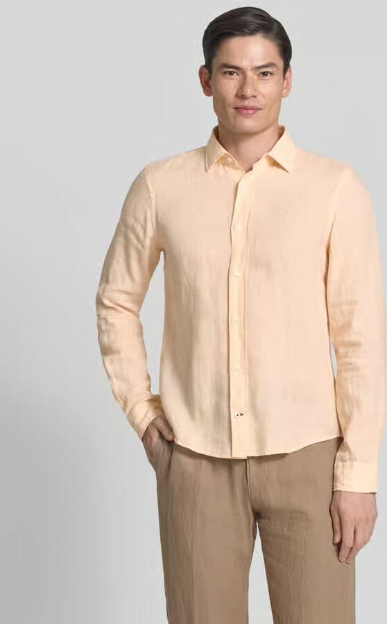 JOOP! COLLECTION Causal fit linnen overhemd met kentkraag model 'Mike' - Foto 3
