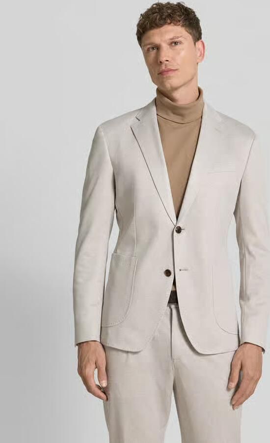 JOOP! COLLECTION Colbert met bloemenapplicatie model 'Hoverest' - Foto 4