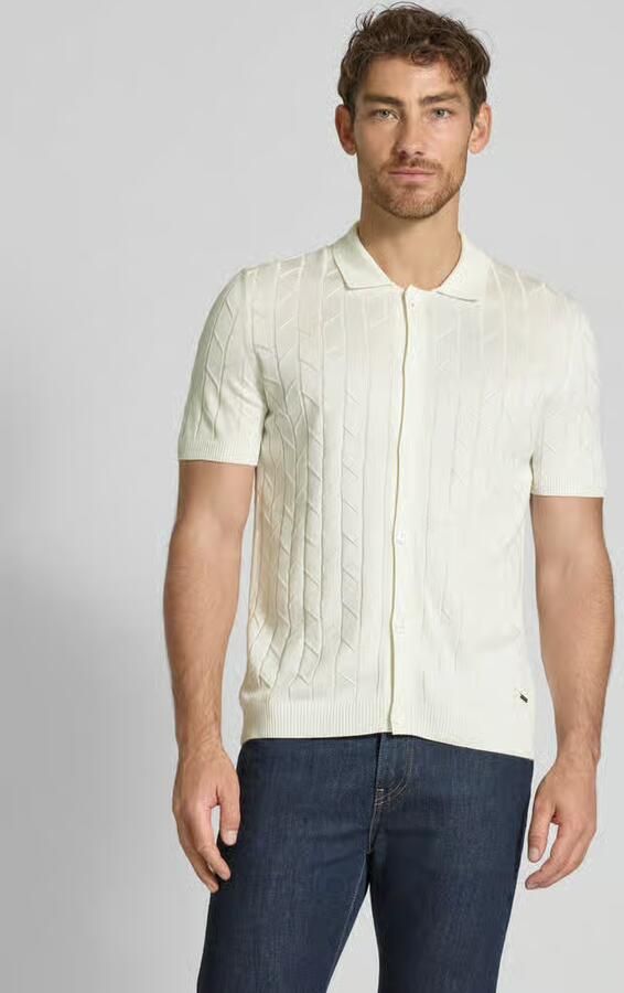 JOOP! Collection Gebreid jack met 1 2-mouwen model 'Kenoro' - Foto 2