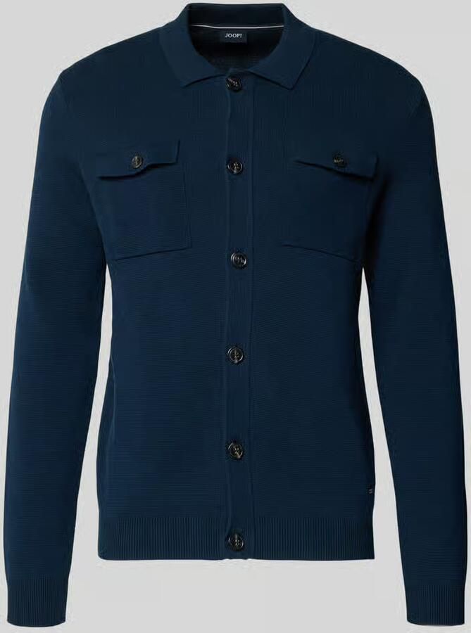 JOOP! COLLECTION Gebreid jack met knoopsluiting Model 'Owero' - Foto 2