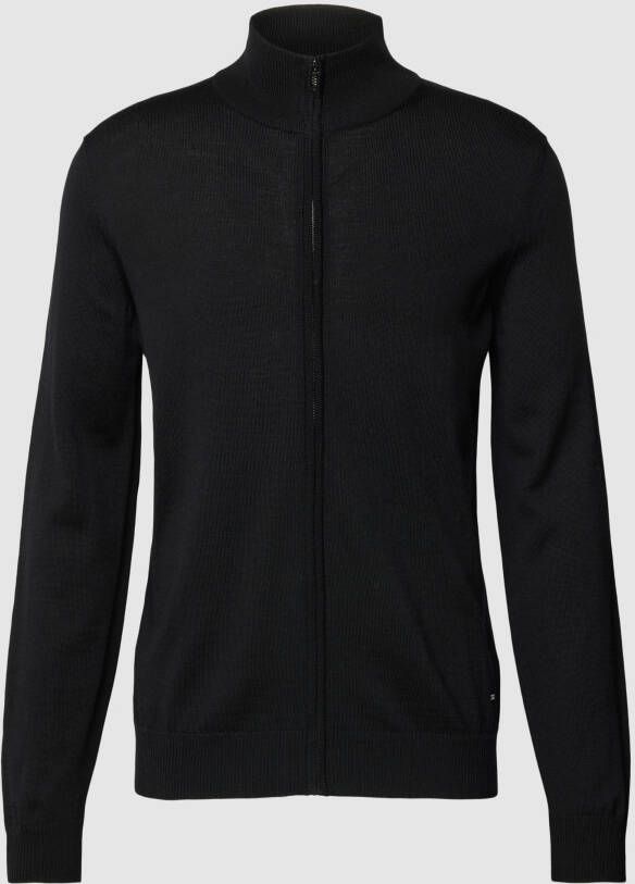 JOOP! Collection Gebreid jack met opstaande kraag model 'Davis'