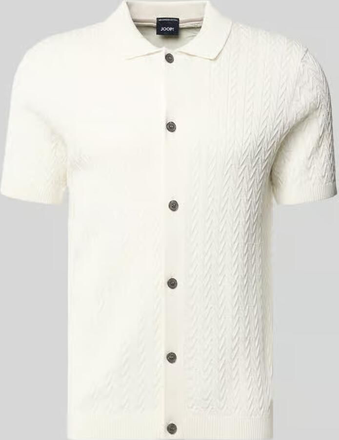 JOOP! COLLECTION Gebreid shirt met polokraag model 'Tristao'