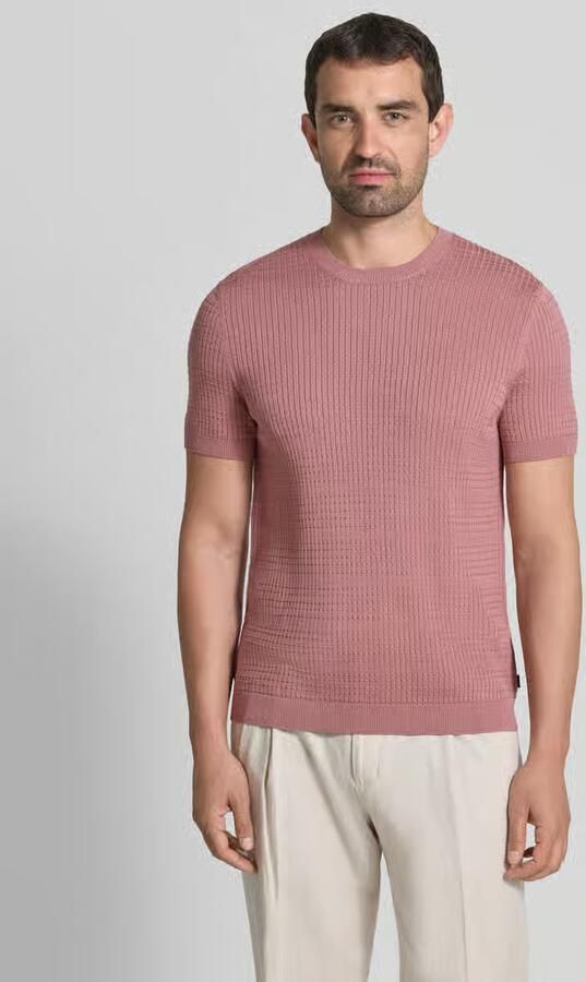 JOOP! COLLECTION Gebreid shirt met structuurpatroon model 'Elio' - Foto 3