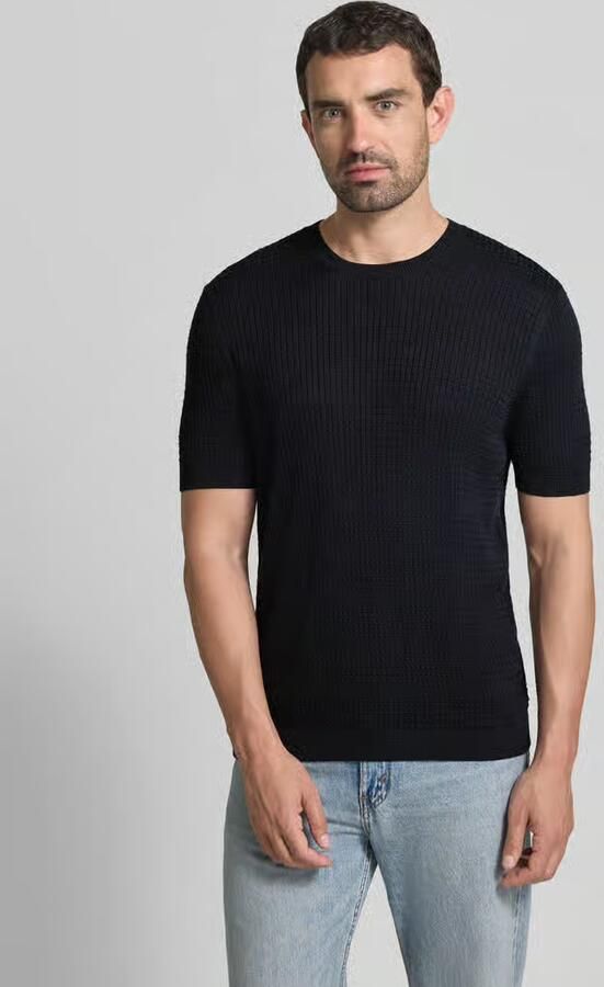 JOOP! COLLECTION Gebreid shirt met structuurpatroon model 'Elio' - Foto 3