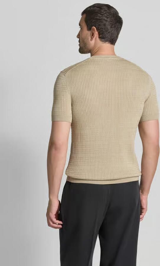 JOOP! COLLECTION Gebreid shirt met structuurpatroon model 'Elio' - Foto 2