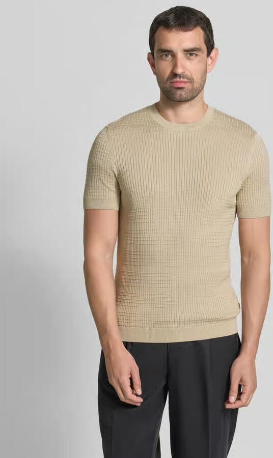 JOOP! COLLECTION Gebreid shirt met structuurpatroon model 'Elio' - Foto 3