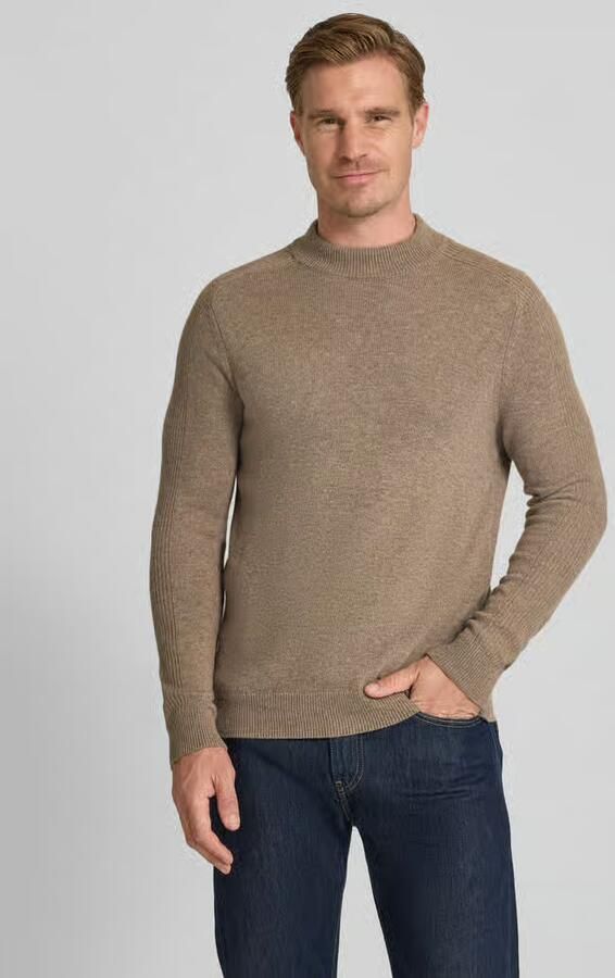 JOOP! Collection Gebreide pullover met kasjmier en ronde hals - Foto 2